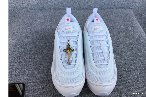 Air Shoes' 97 'Jesus White Nike INRI Max Custom x Blue MSCHF 921826-101JSUS. x 0716